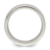Sterling Silver 6mm Polished Fancy Band Size 7.5