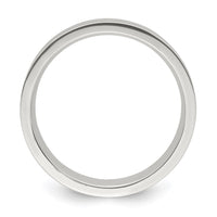 Sterling Silver 6mm Polished Fancy Band Size 7
