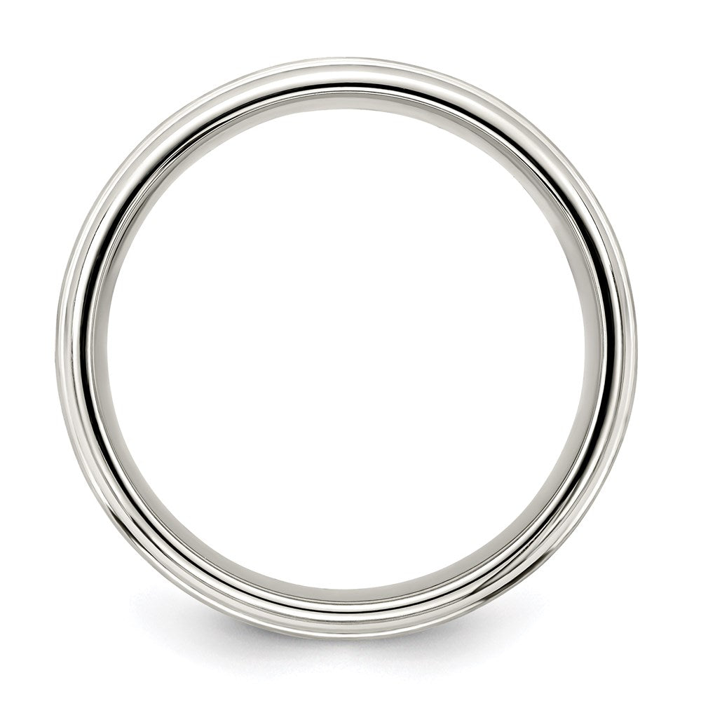 Sterling Silver 7mm Brushed Intertwined Band Size 10.5