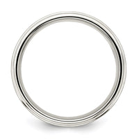 Sterling Silver 7mm Brushed Intertwined Band Size 8.5