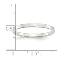 Sterling Silver 2mm Flat Size 12 Band