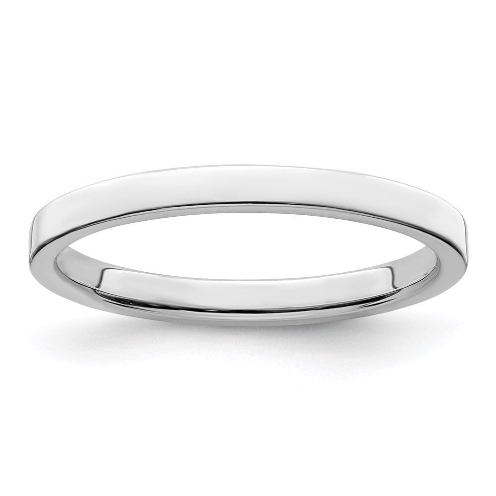 Sterling Silver 2mm Flat Size 4 Band