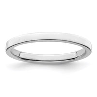 Sterling Silver 2mm Flat Size 12 Band