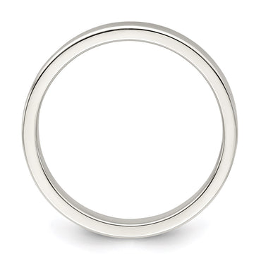 Sterling Silver 3mm Flat Size 8.5 Band