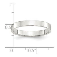 Sterling Silver 3mm Flat Size 11 Band