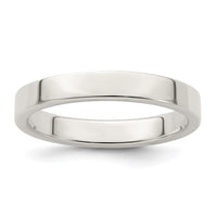 Sterling Silver 3mm Flat Size 11 Band