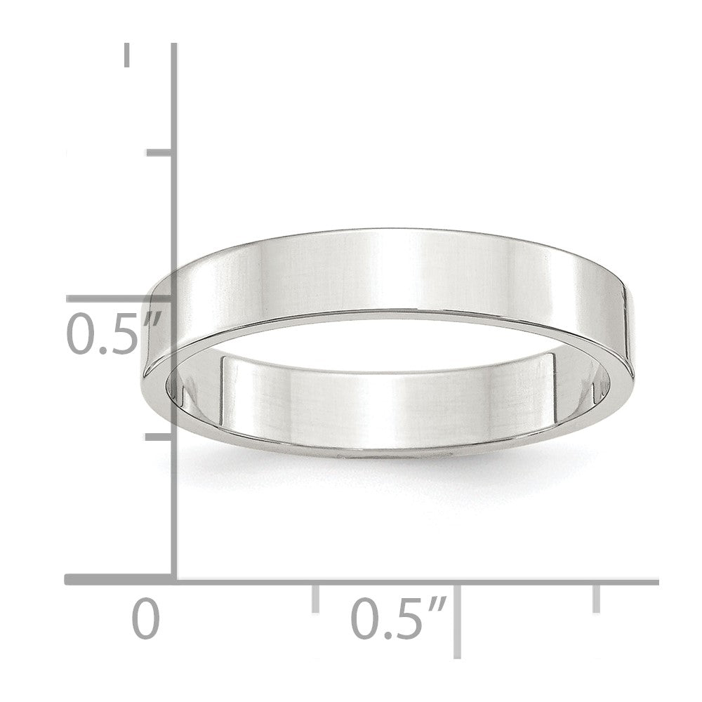 Sterling Silver 4mm Flat Size 7 Band