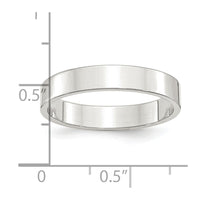 Sterling Silver 4mm Flat Size 7 Band