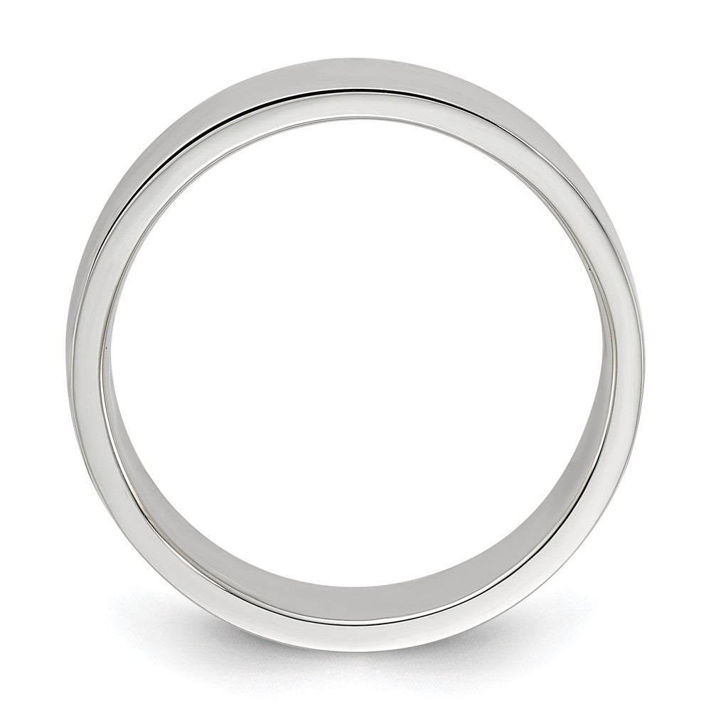 Sterling Silver 6mm Flat Size 13.5 Band
