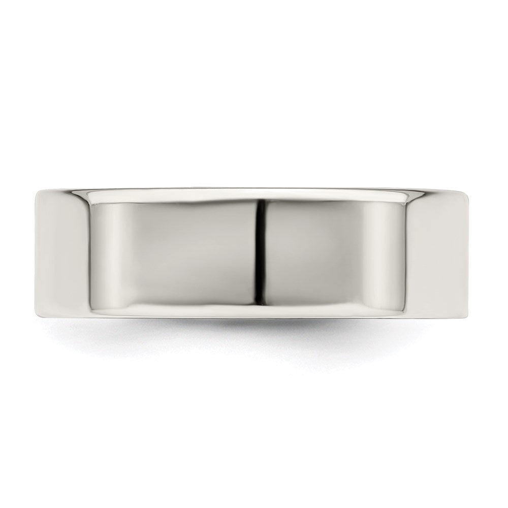 Sterling Silver 6mm Flat Size 4 Band