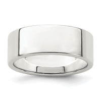 Sterling Silver 7mm Flat Size 13 Band