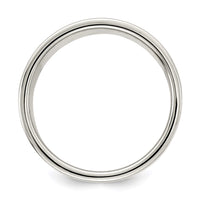 Sterling Silver 8mm Flat Size 9.5 Band