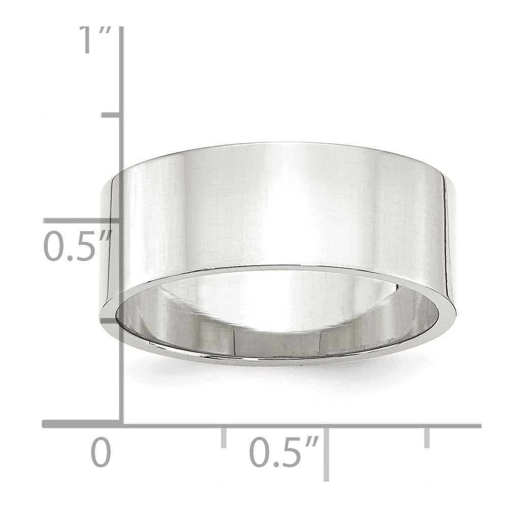 Sterling Silver 8mm Flat Size 6 Band