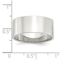 Sterling Silver 9mm Flat Size 11.5 Band