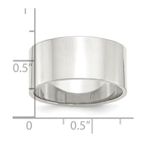 Sterling Silver 10mm Flat Size 4 Band