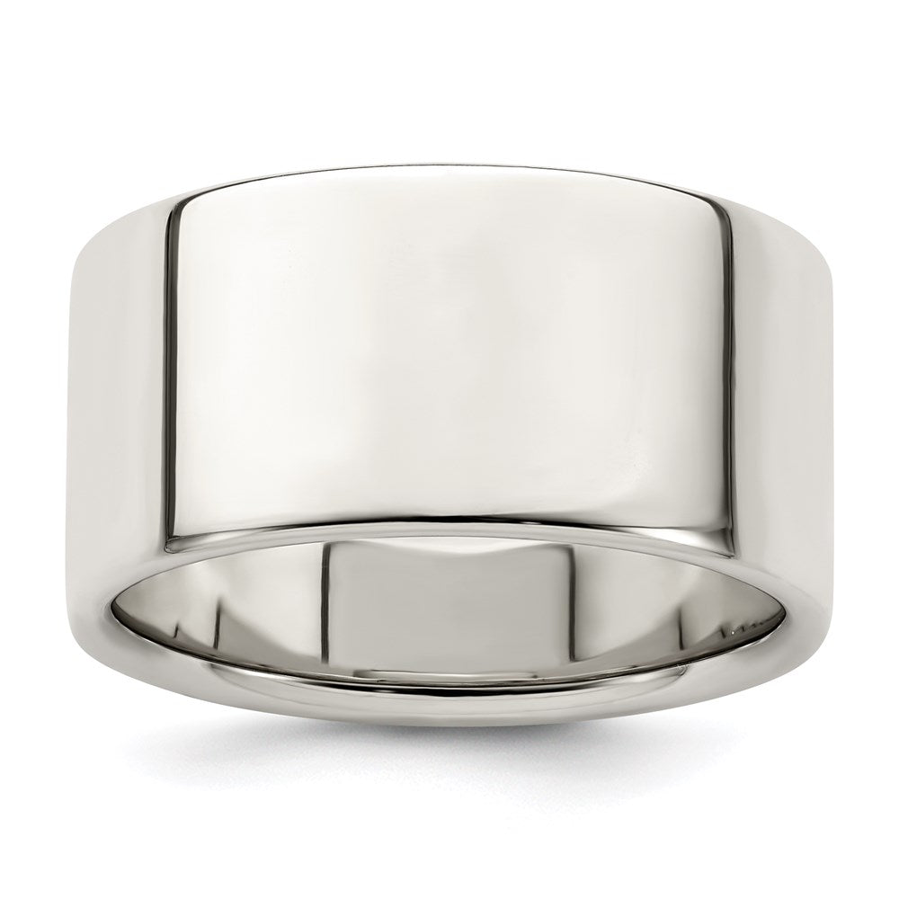 Sterling Silver 10mm Flat Size 9 Band