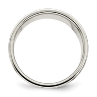 Sterling Silver 12mm Flat Size 6 Band