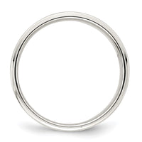 Sterling Silver 7mm Flat w/ Step Edge Size 10 Band
