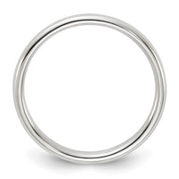 Sterling Silver 2mm Half-Round Size 6 Band