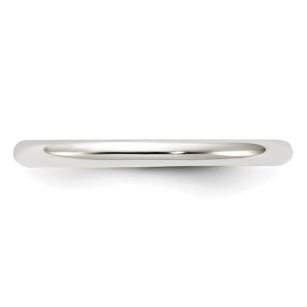 Sterling Silver 2mm Half-Round Size 8 Band
