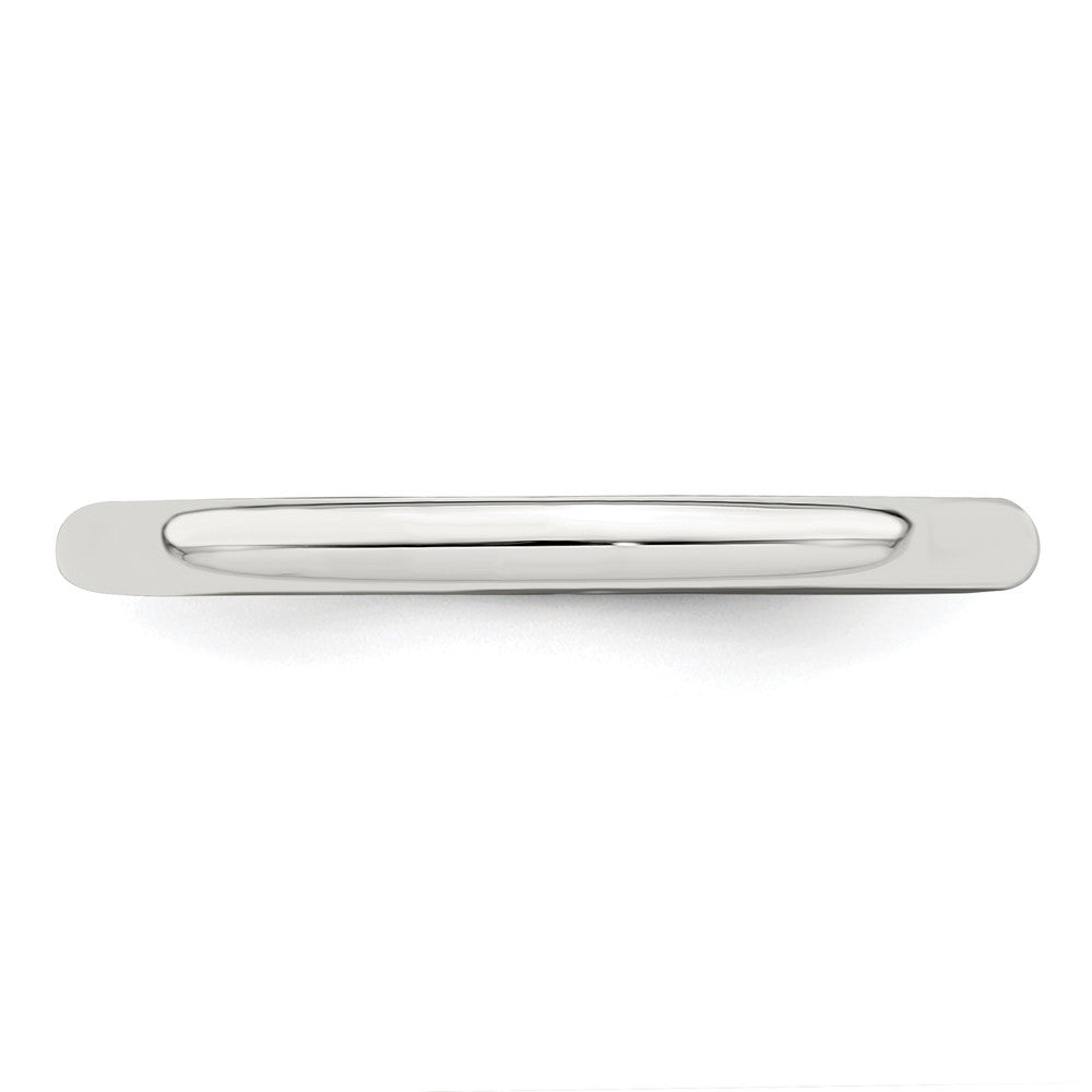 Sterling Silver 2mm Half-Round Size 8 Band