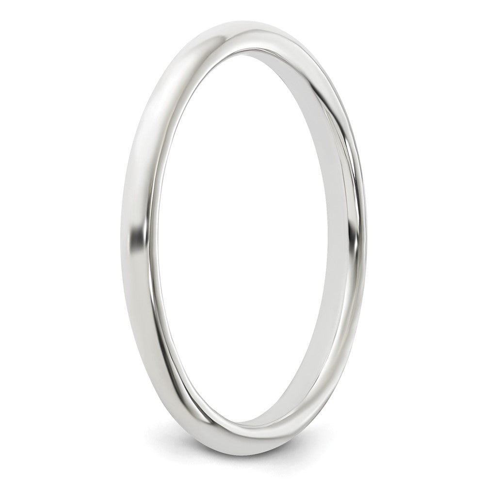 Sterling Silver 2mm Half-Round Size 8 Band