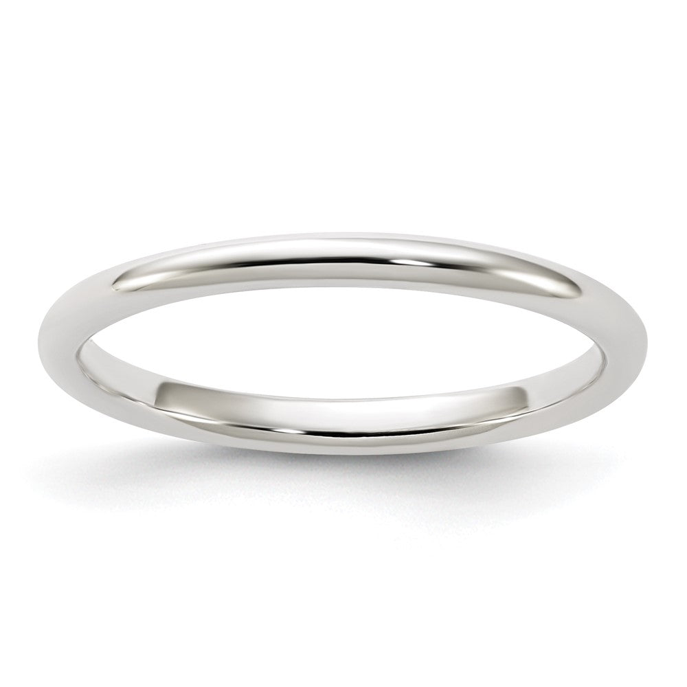 Sterling Silver 2mm Half-Round Size 6 Band