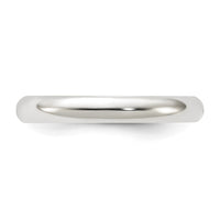 Sterling Silver 3mm Half-Round Size 12 Band