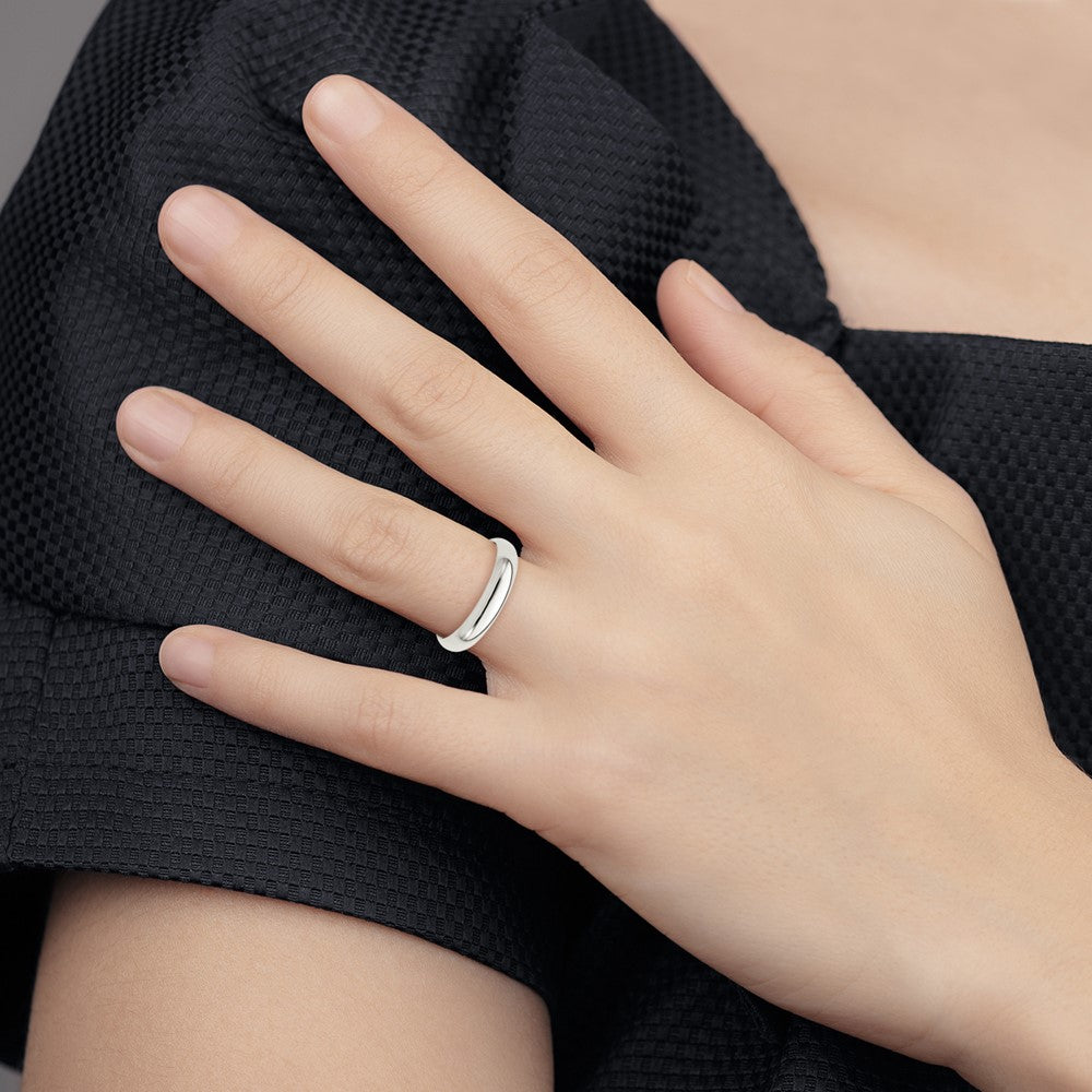 Sterling Silver 4mm Half-Round Size 11 Band