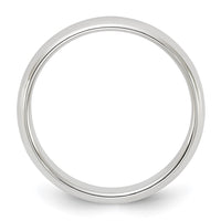 Sterling Silver 4mm Half-Round Size 8 Band