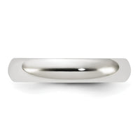 Sterling Silver 4mm Half-Round Size 6.5 Band