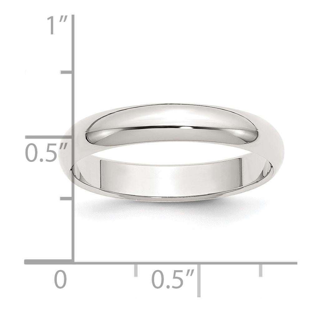 Sterling Silver 4mm Half-Round Size 11 Band