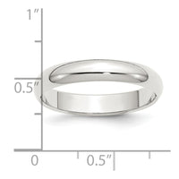 Sterling Silver 4mm Half-Round Size 11 Band
