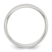 Sterling Silver 5mm Half-Round Size 5 Band