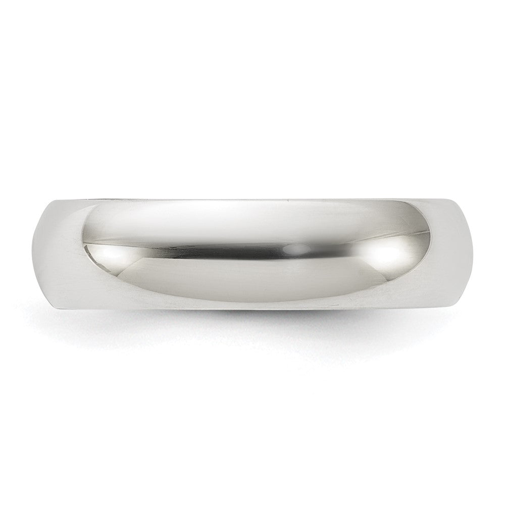 Sterling Silver 5mm Half-Round Size 5 Band
