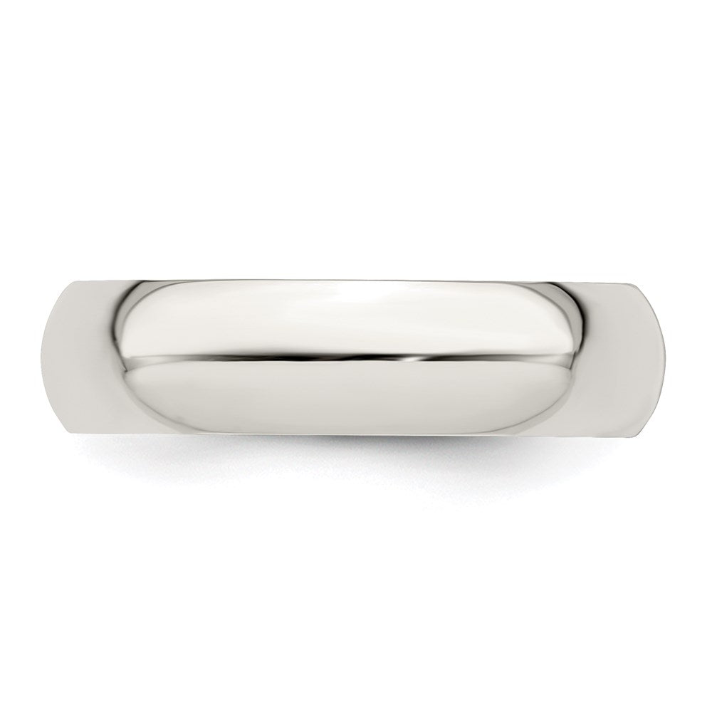 Sterling Silver 5mm Half-Round Size 5 Band