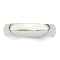 Sterling Silver 5mm Half-Round Size 5 Band