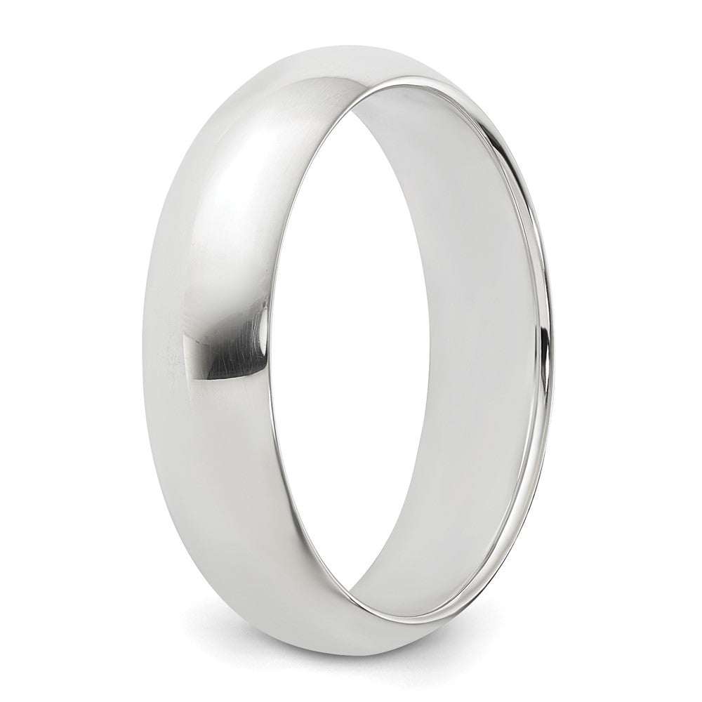 Sterling Silver 5mm Half-Round Size 4 Band