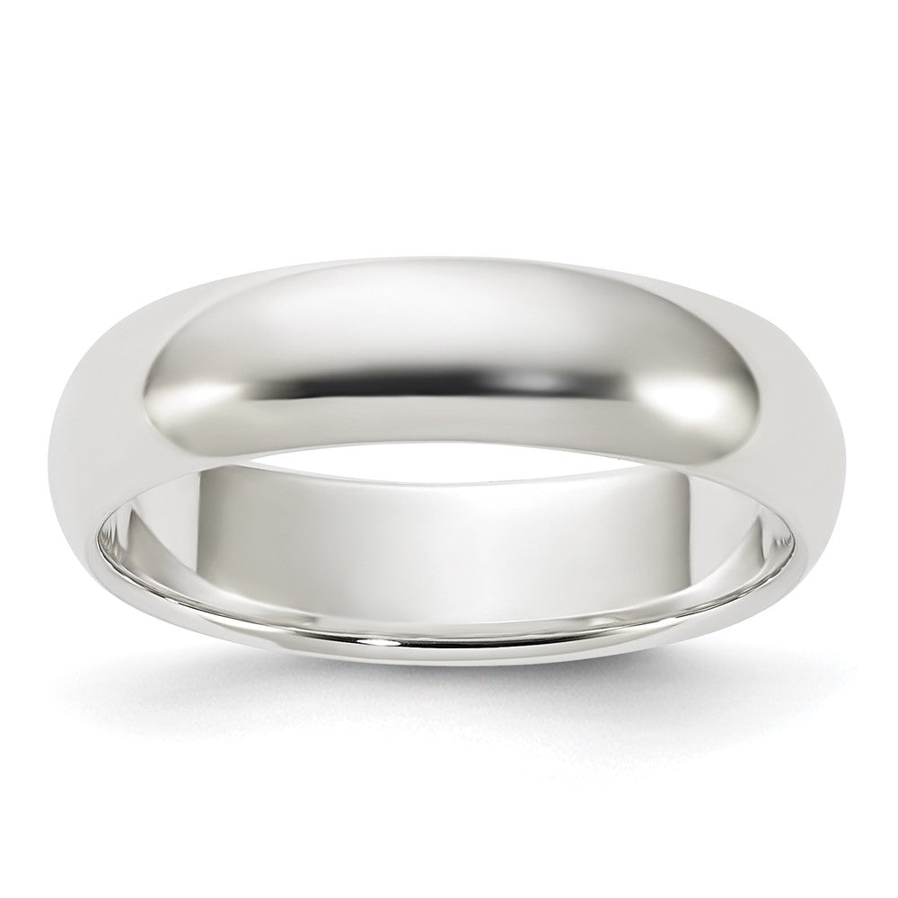 Sterling Silver 5mm Half-Round Size 5 Band