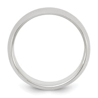 Sterling Silver 6mm Half-Round Size 8 Band