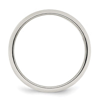 Sterling Silver 7mm Half-Round Size 11 Band