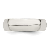 Sterling Silver 7mm Half-Round Size 11 Band