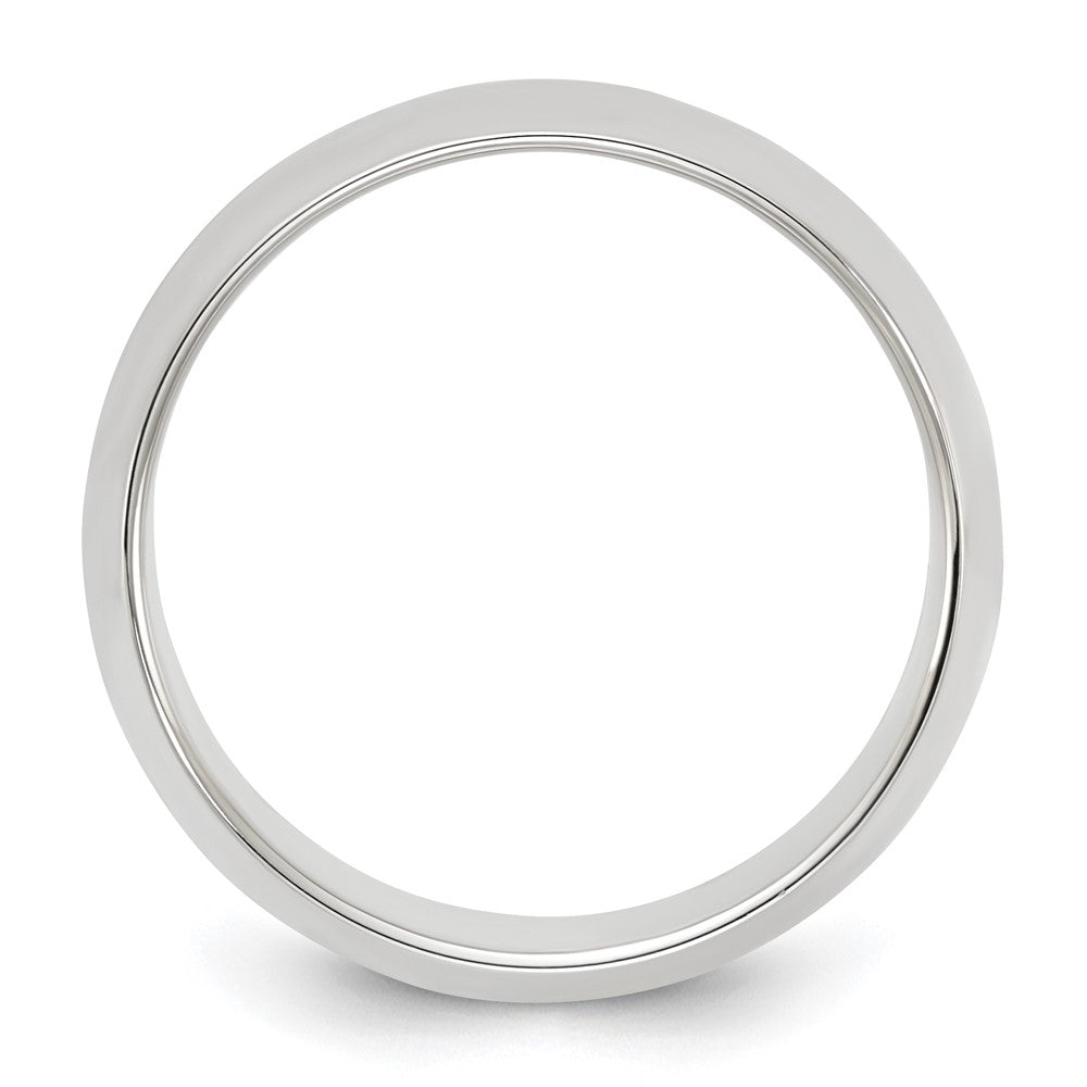 Sterling Silver 8mm Half-Round Size 6 Band