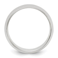 Sterling Silver 8mm Half-Round Size 7 Band