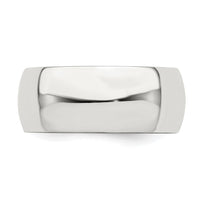 Sterling Silver 8mm Half-Round Size 6 Band