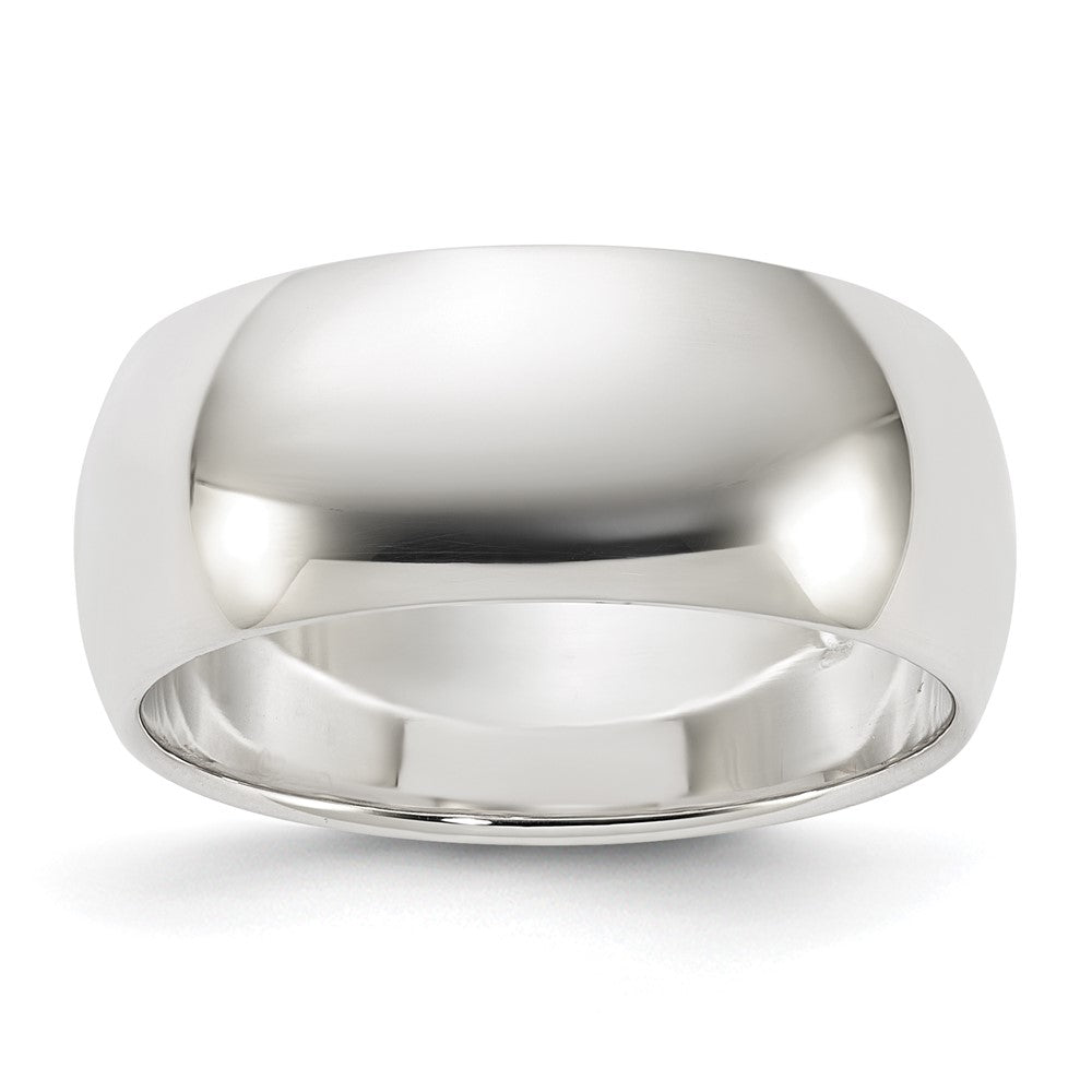 Sterling Silver 8mm Half-Round Size 6 Band