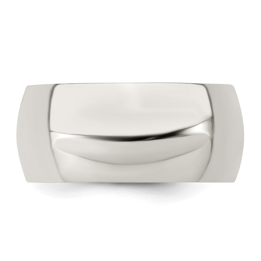 Sterling Silver 9mm Half-Round Size 4 Band