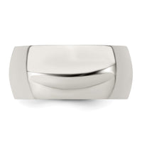 Sterling Silver 9mm Half-Round Size 5 Band