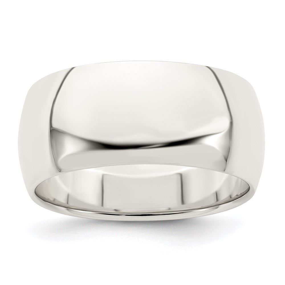 Sterling Silver 9mm Half-Round Size 6 Band