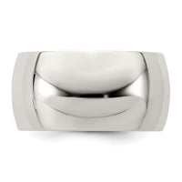 Sterling Silver 10mm Half Round Size 9.5 Band